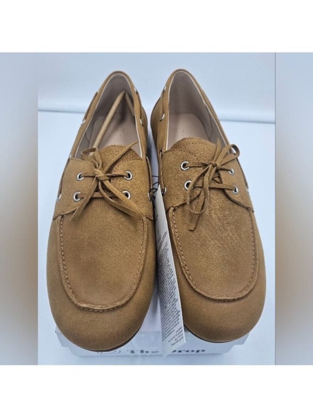 Women’s Monaco Boat Shoes | Size 11 | Cognac Vegan Leather Flats New in Box - Picture 4 of 10